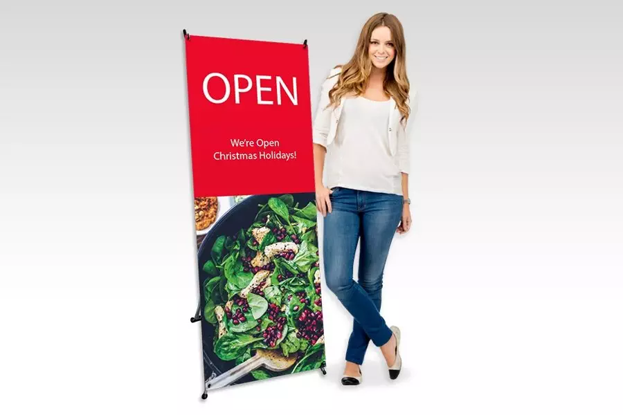 X Banner Stand with Banner